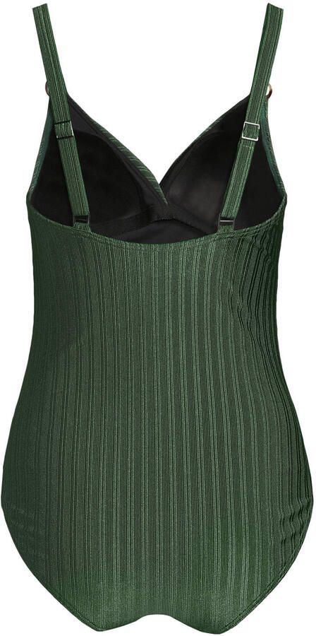 BEACHWAVE corrigerend badpak met textuur groen - Foto 3