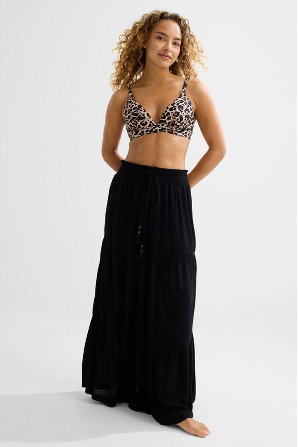 BEACHWAVE crinkle strandrok zwart