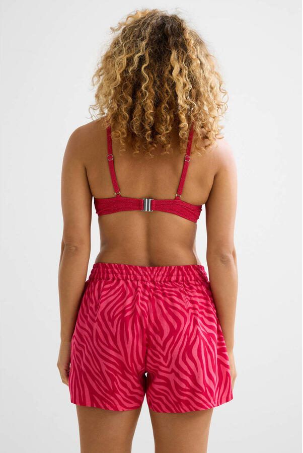 BEACHWAVE crinkle strandshort roze - Foto 3