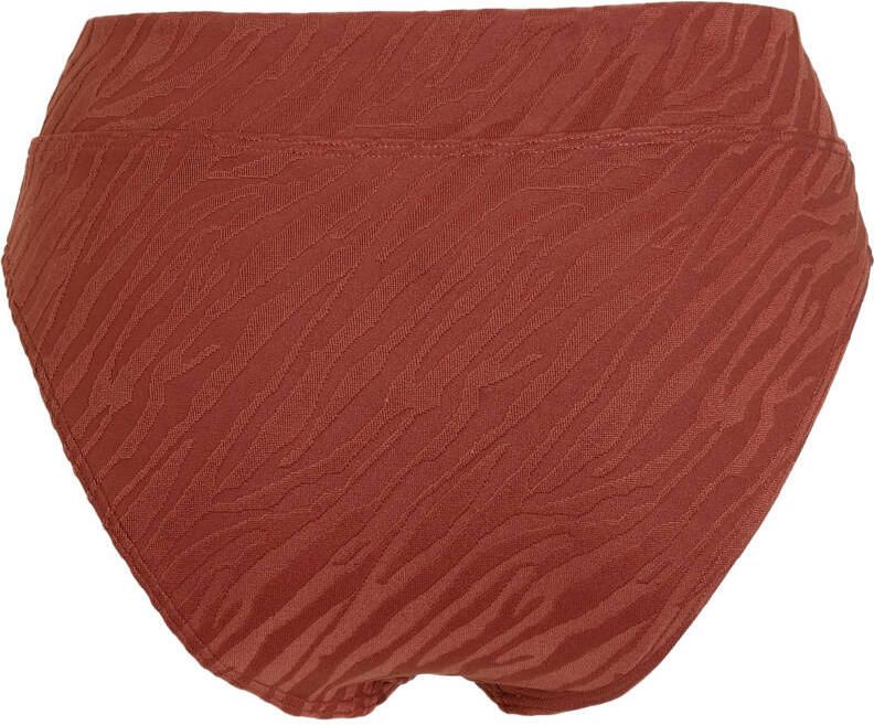 BEACHWAVE high waist bikinibroekje brique