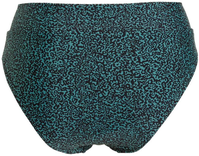 BEACHWAVE high waist bikinibroekje groen zwart