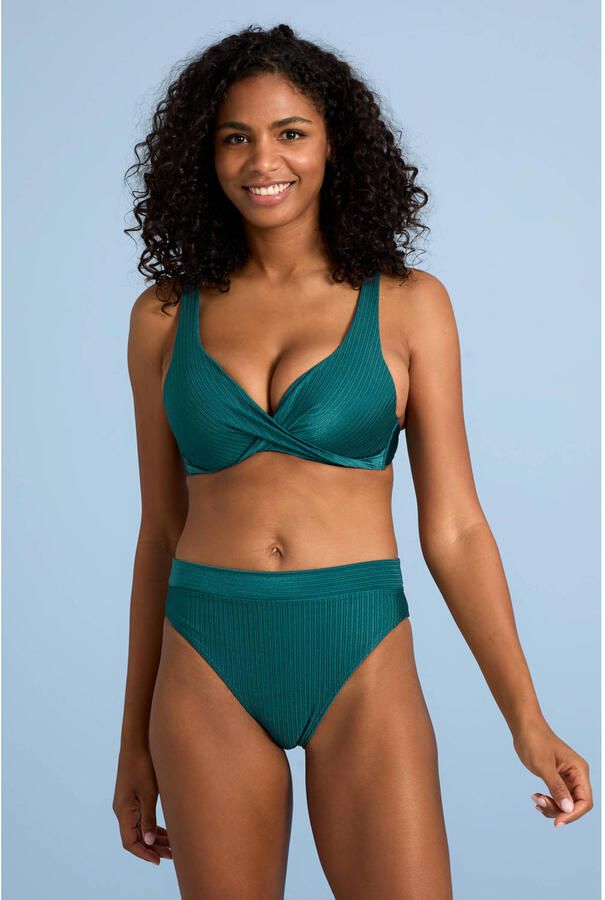 BEACHWAVE high waist bikinibroekje petrol - Foto 3
