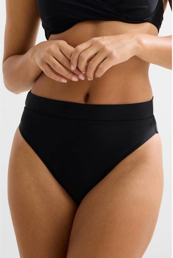 BEACHWAVE high waist bikinibroekje zwart