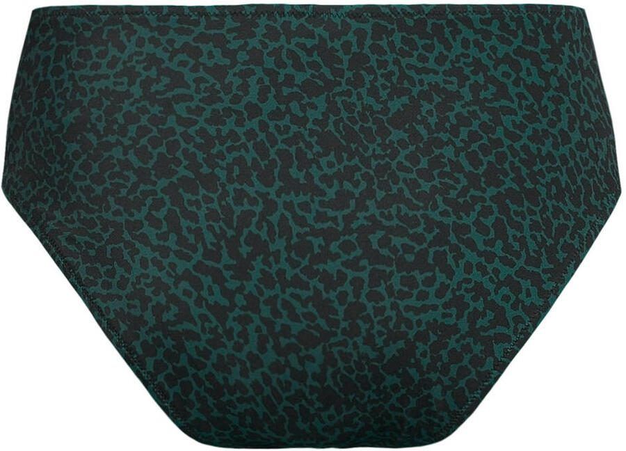 BEACHWAVE hipster bikinibroekje donkergroen zwart - Foto 2