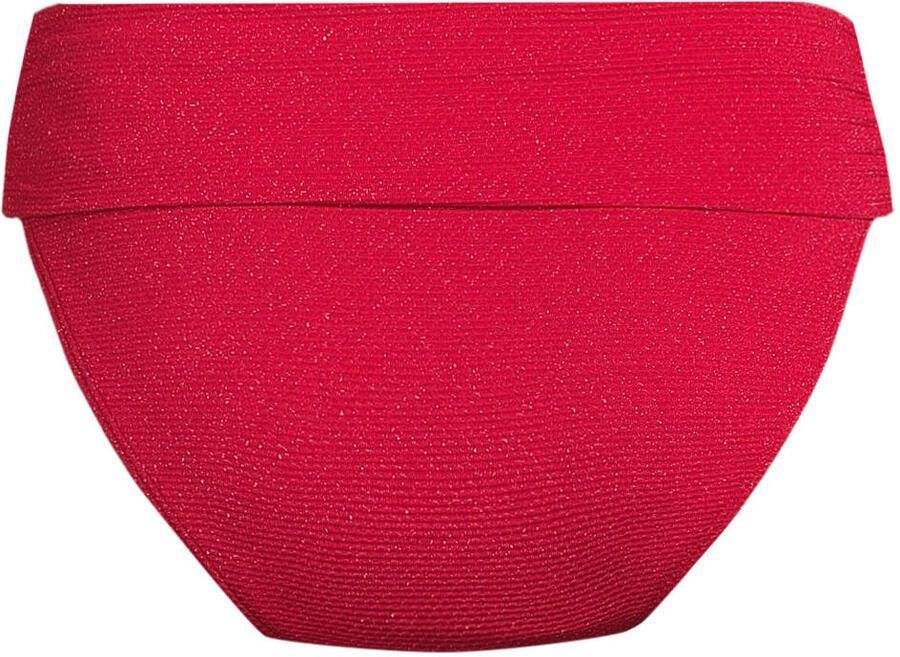 BEACHWAVE omslag bikinibroekje met lurex en textuur rood - Foto 2