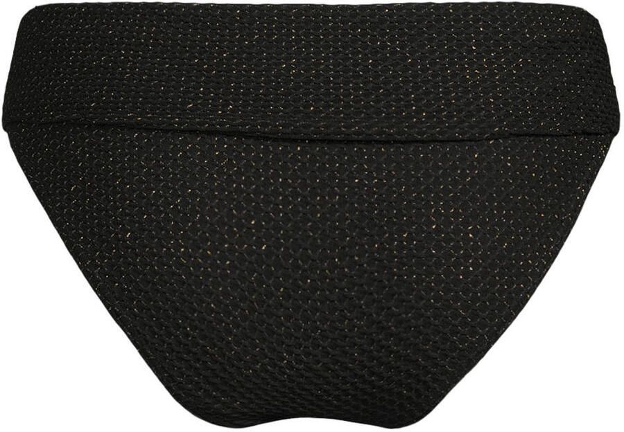 BEACHWAVE omslag bikinibroekje met lurex en textuur zwart - Foto 2