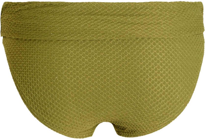 BEACHWAVE omslag bikinibroekje met lurex groen