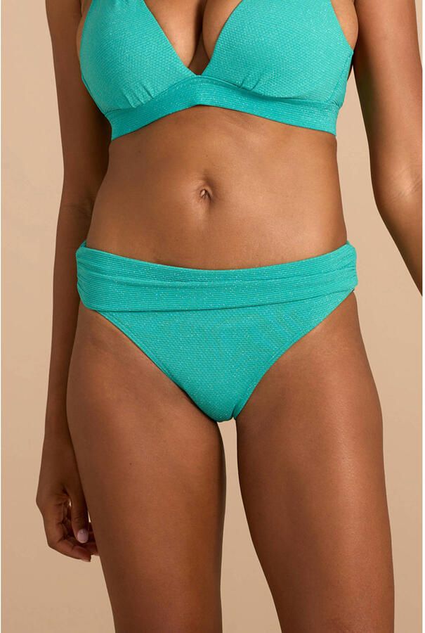 BEACHWAVE omslag bikinibroekje met lurex groen - Foto 2