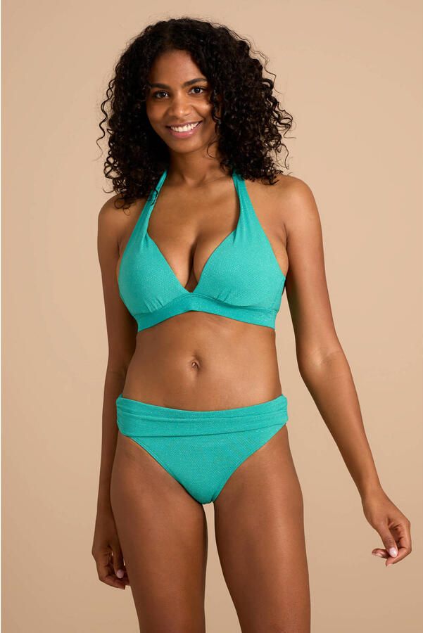 BEACHWAVE omslag bikinibroekje met lurex groen - Foto 4