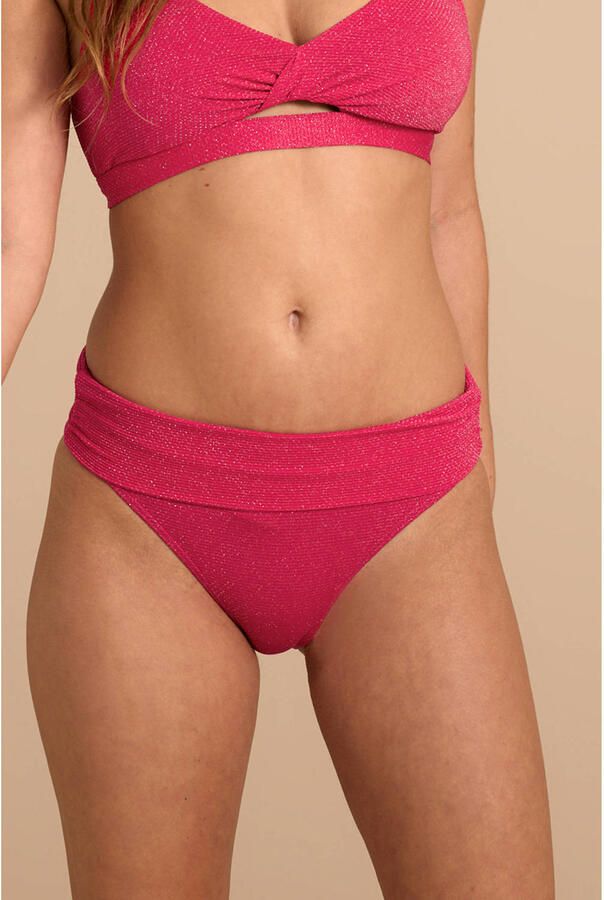 BEACHWAVE omslag bikinibroekje met lurex rood - Foto 2