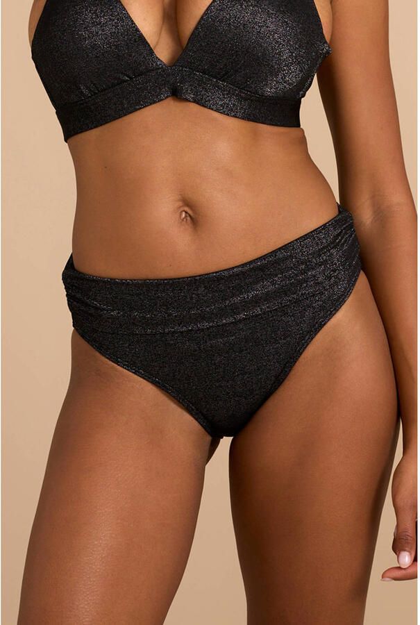 BEACHWAVE omslag bikinibroekje met lurex zwart - Foto 2