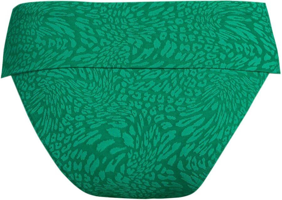 BEACHWAVE omslag bikinibroekje met textuur groen - Foto 2