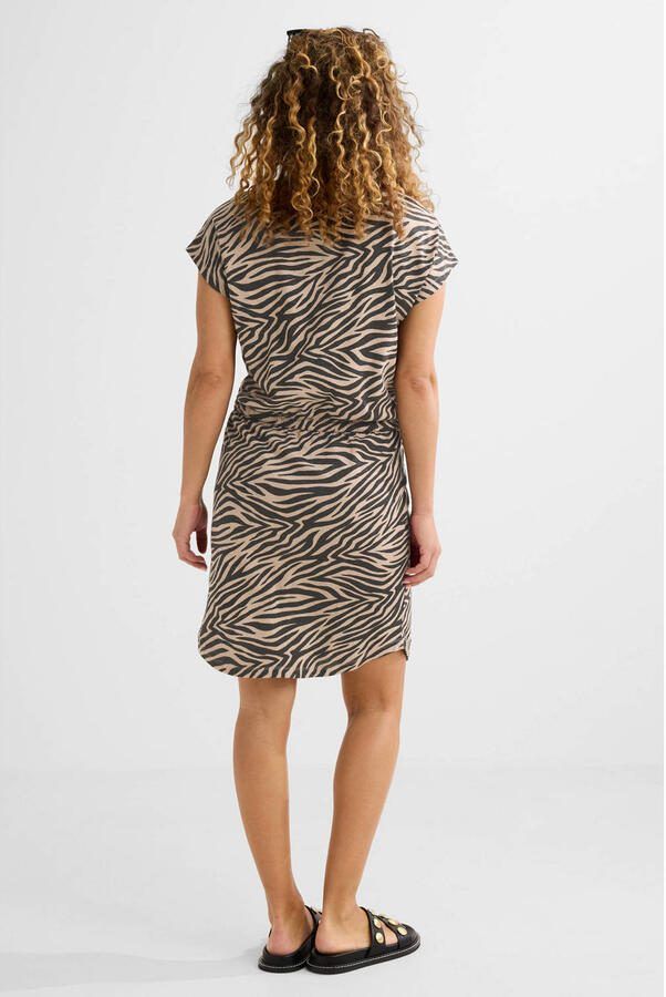 BEACHWAVE strandjurk beige zwart - Foto 2