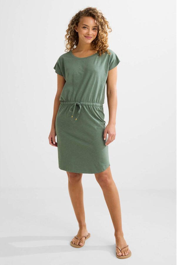 BEACHWAVE strandjurk olijfgroen