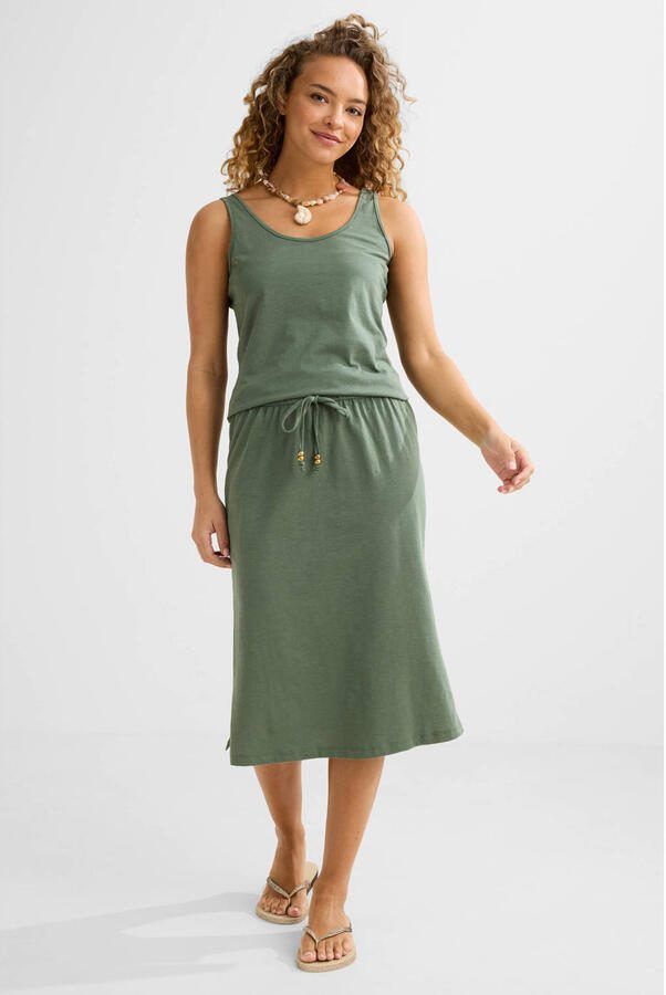 BEACHWAVE strandjurk olijfgroen