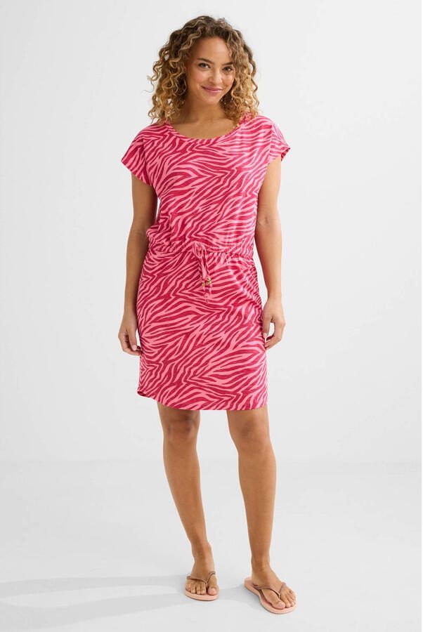 BEACHWAVE strandjurk roze fuchsia