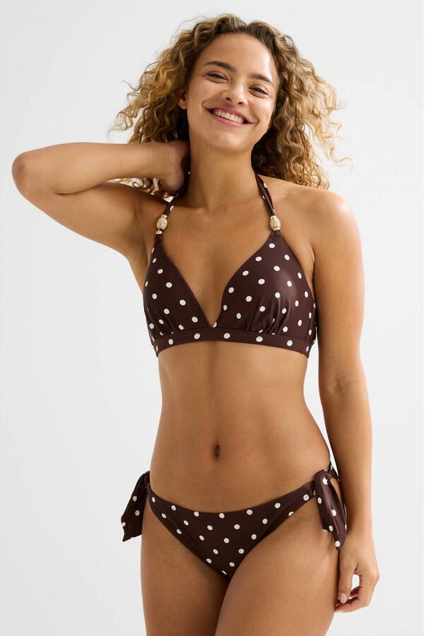 BEACHWAVE strik bikinibroekje bruin
