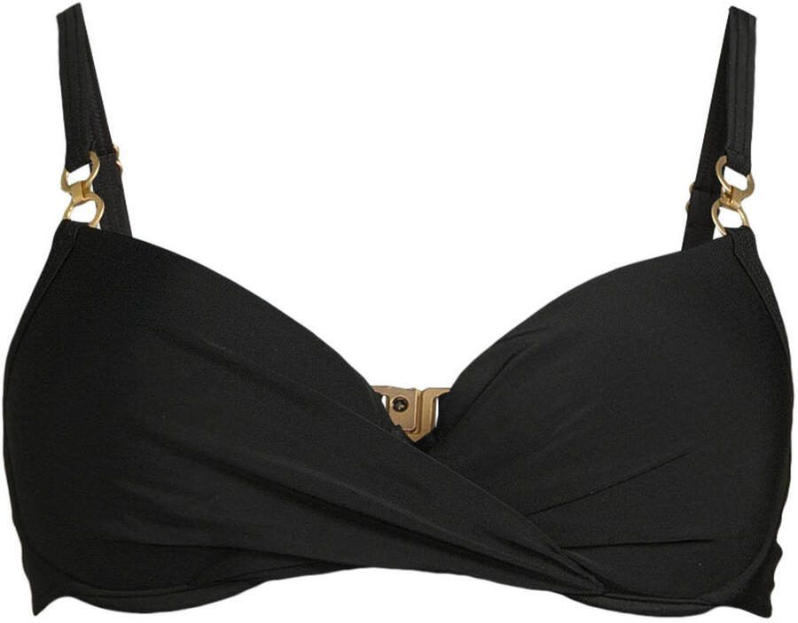 BEACHWAVE voorgevormde beugel bikinitop zwart - Foto 2