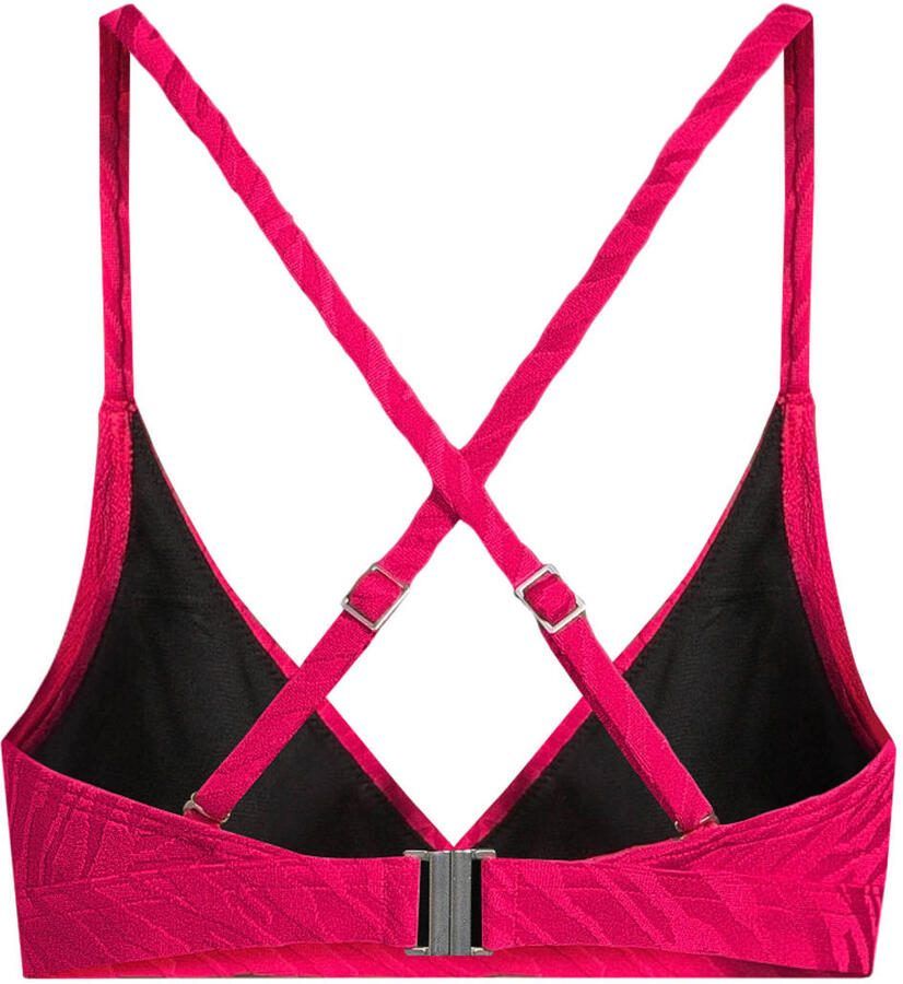 BEACHWAVE voorgevormde bikinitop met textuur roze - Foto 2