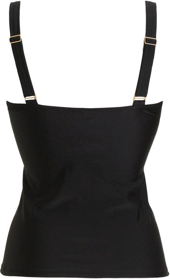BEACHWAVE voorgevormde tankini bikinitop zwart