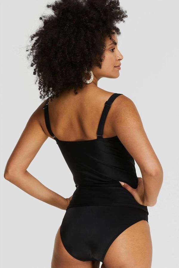 BEACHWAVE voorgevormde tankini bikinitop zwart - Foto 3