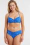 BEACHWAVE bikinibroekje met zebraprint blauw - Thumbnail 1