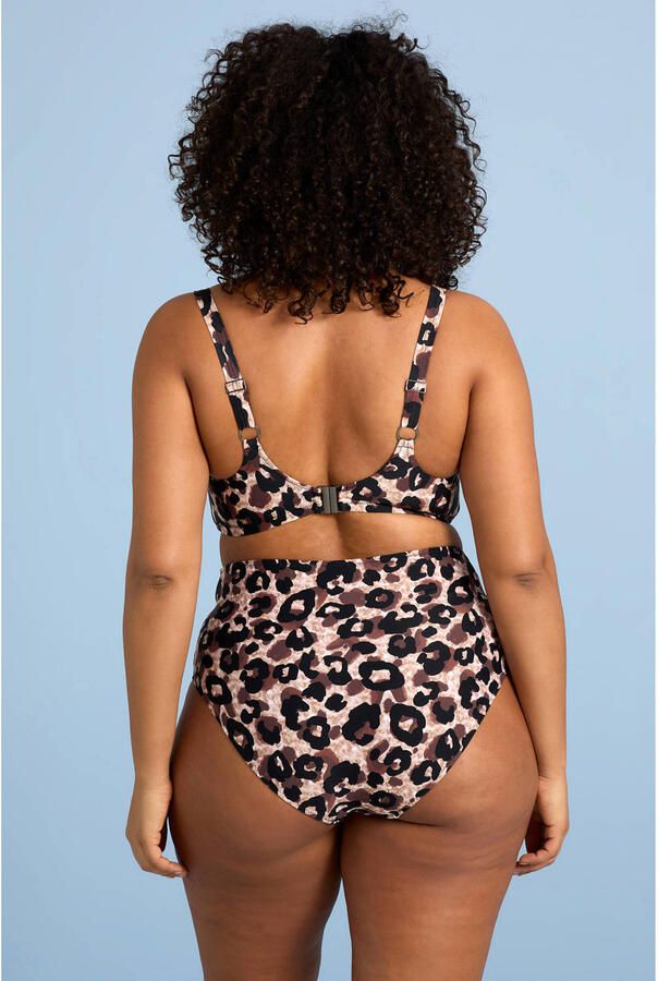 BEACHWAVE Curve bikinislip bruin zwart beige - Foto 2