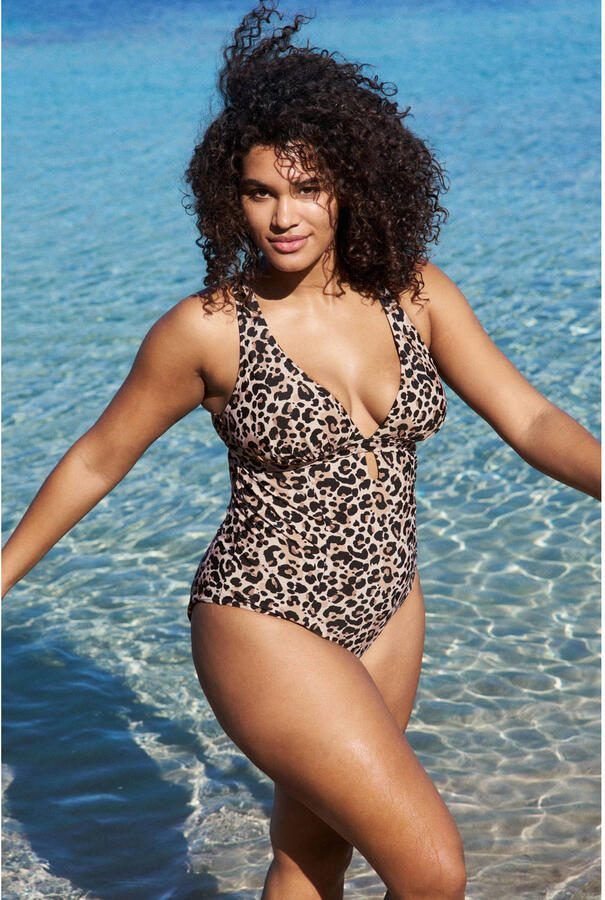 BEACHWAVE Curve corrigerend badpak beige zwart - Foto 2