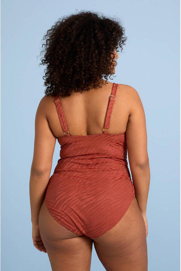 BEACHWAVE Curve corrigerend badpak met textuur brique - Foto 2