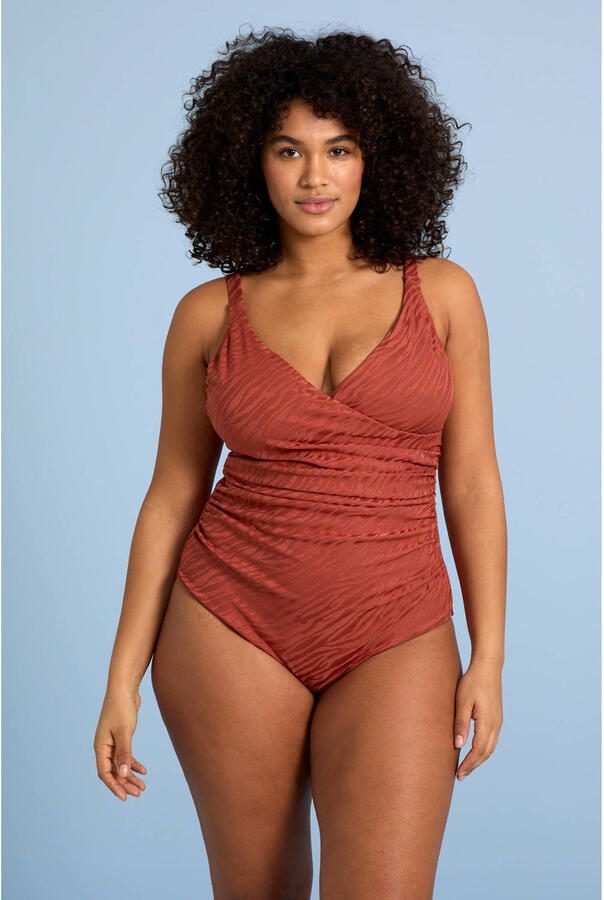 BEACHWAVE Curve corrigerend badpak met textuur brique - Foto 3
