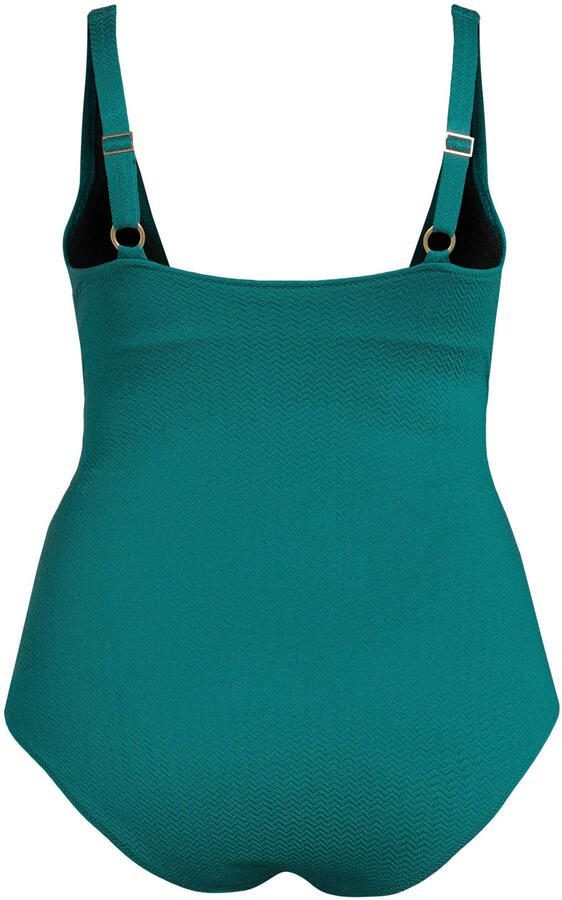 BEACHWAVE Curve corrigerend badpak met textuur groen - Foto 3