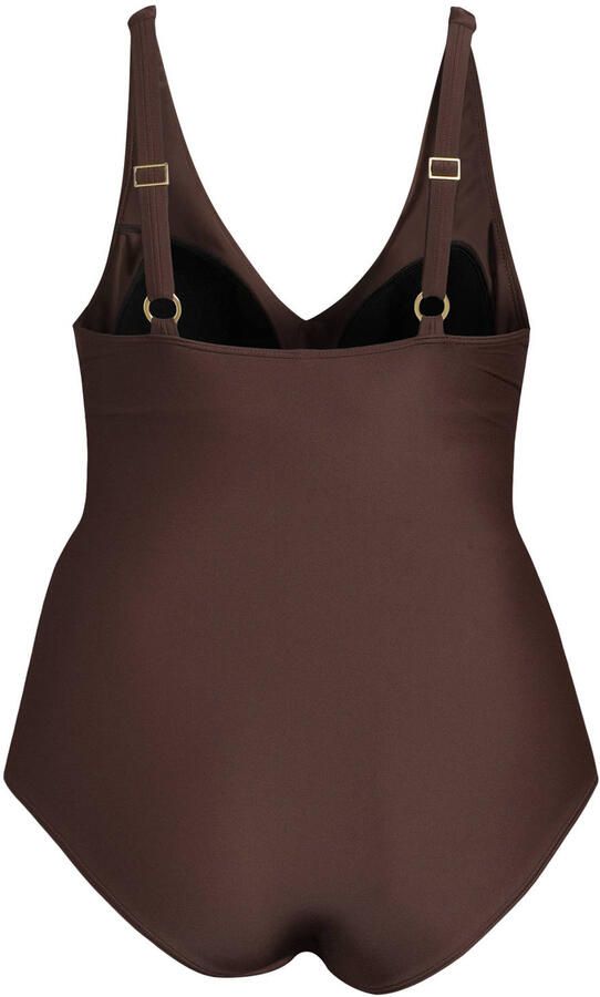 BEACHWAVE Curve corrigerend badpak met voorgevormde cups donkerbruin - Foto 3