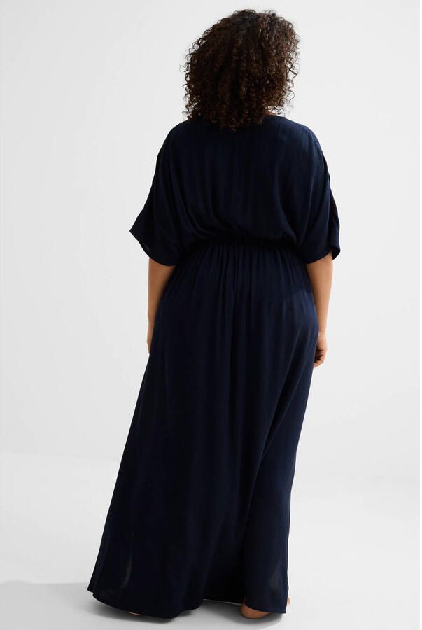 BEACHWAVE Curve crinkle strandjurk donkerblauw - Foto 2