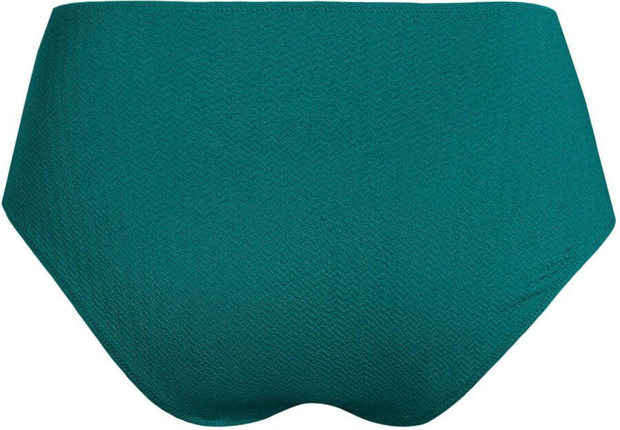 BEACHWAVE Curve high waist bikinibroekje met textuur groen - Foto 2