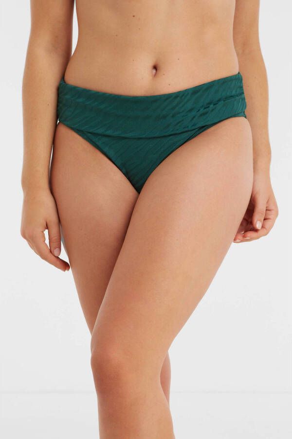 BEACHWAVE omslag bikinibroekje met textuur groen