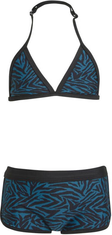BEACHWAVE triangel bikini groen zwart