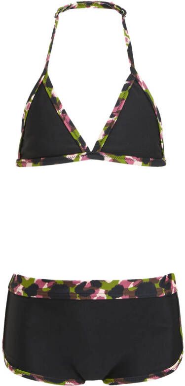 BEACHWAVE triangel bikini zwart Meisjes Polyamide 134 140