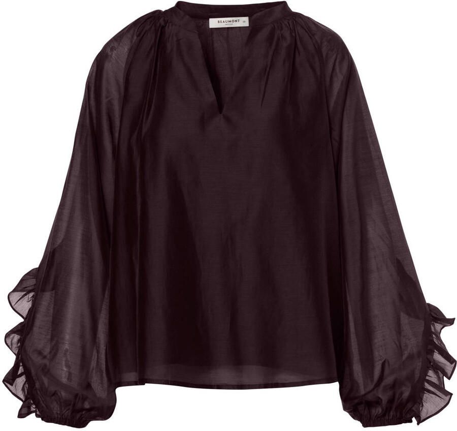 Beaumont blouse donkerrood