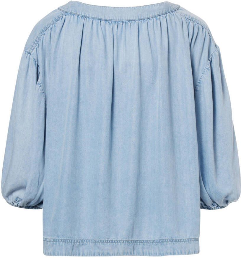 BEAUMONT Dames Blouses Fae Top Blauw - Foto 8