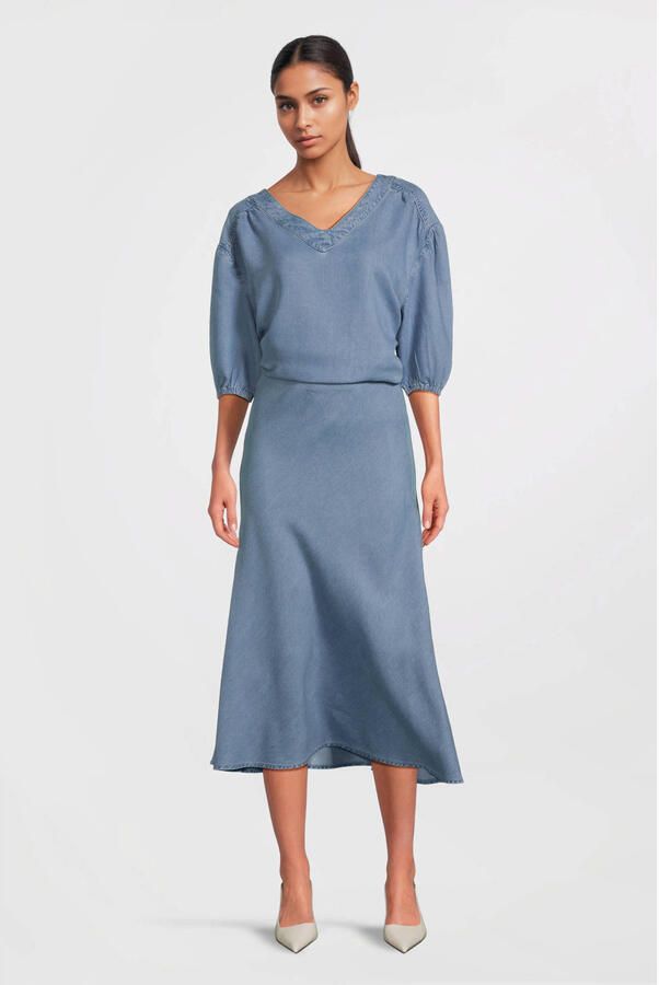 BEAUMONT Dames Blouses Fae Top Blauw - Foto 6