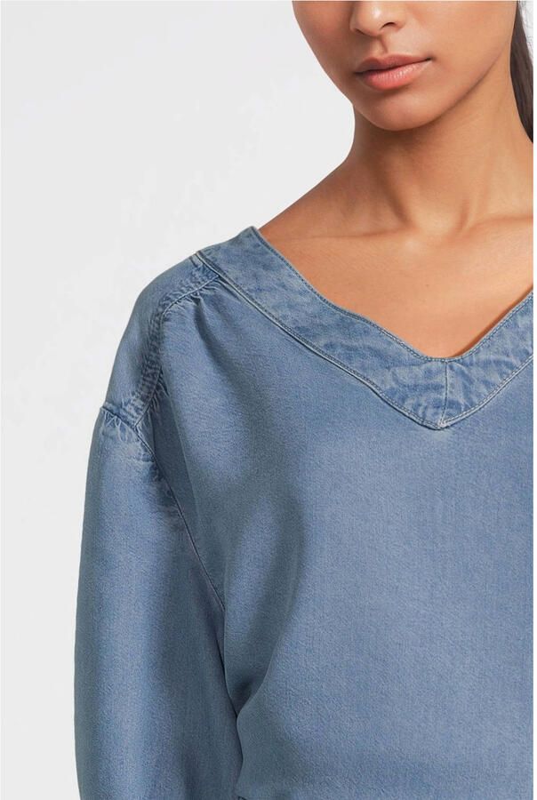 BEAUMONT Dames Blouses Fae Top Blauw - Foto 5
