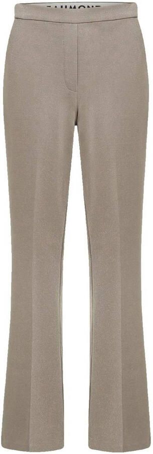 Beaumont flared regular waist flared broek beige - Foto 5