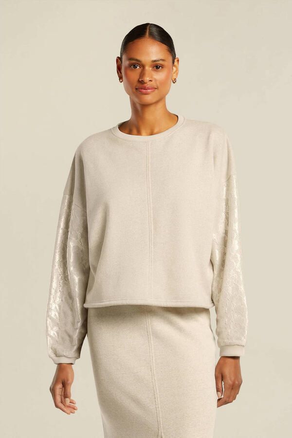 BEAUMONT Dames Truien & Vesten Joelle Top Zand - Foto 6