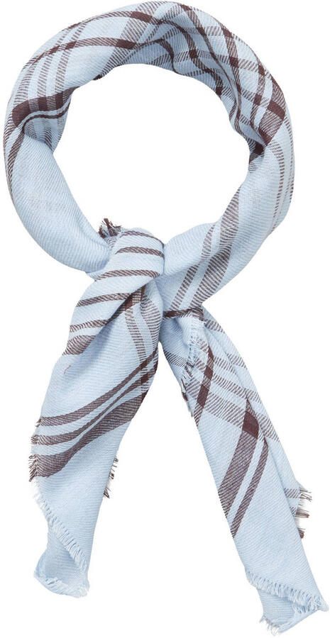 BECKSÖNDERGAARD geruite bandana Cowea lichtblauw