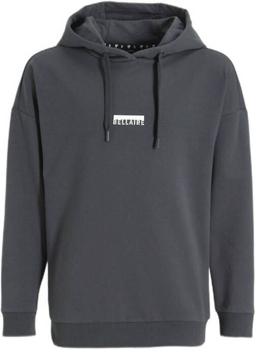 Bellaire hoodie met printopdruk donkergrijs Sweater Printopdruk 122 128
