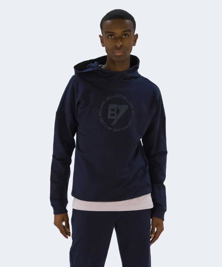 Bellaire hoodie met logo donkerblauw