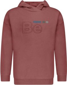 Bellaire hoodie met logo oudroze