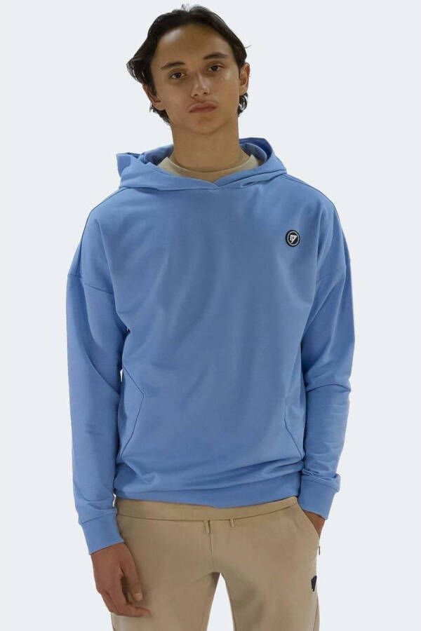 Bellaire hoodie met printopdruk blauw