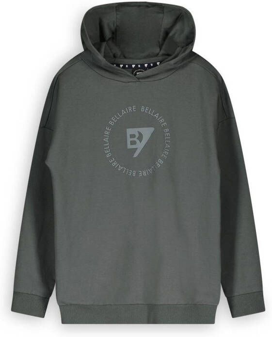 Bellaire hoodie met printopdruk grijs Sweater Printopdruk 134 140
