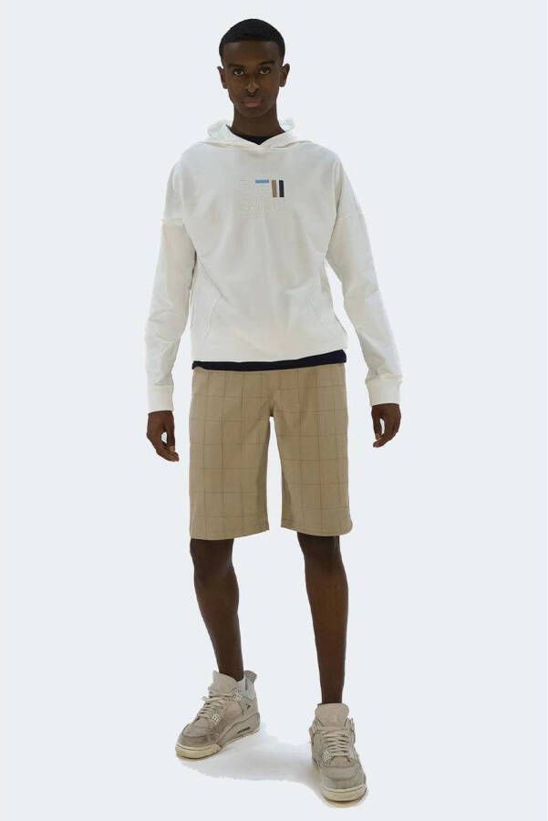 Bellaire hoodie met printopdruk wit Sweater Jongens Katoen Capuchon Printopdruk 170 176